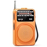sony mini radio srf-s84 Altoparlante ad alte prestazioni integrato：Con l'altoparlante grande di alta qualità, è un gioco da ragazzi ascoltare la radio in movimento con un suono chiaro. Il jack per le cuffie offre anche un'area di ascolto privata.