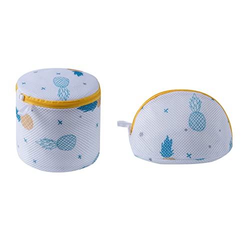 Ruixiaoxi Set Of 2 Bra Laundry Bags With Zips,Multi Protection Wash Laundry Net Laundry Bag  For Socks, Bras (Yellow) #TOP24