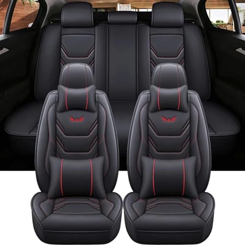 Housse de siège voiture universelle noir et rouge design sport protecteur robuste