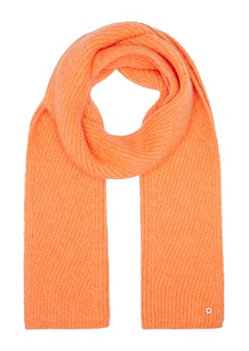 s.Oliver Strick-Schal mit Fischgrätenmuster und Logo-Ring