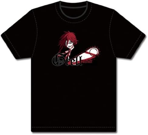 Black Butler Grell with Chainsaw T-Shirt GE59152 (XL) Blacks
