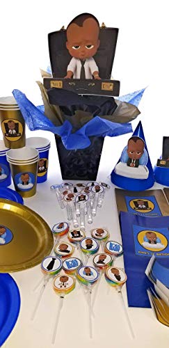 Black Boss Baby Party Package Customized with childs name