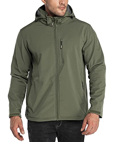 33,000ft Men's Softshell Waterproof Jackets Fleece Lining Outdoor