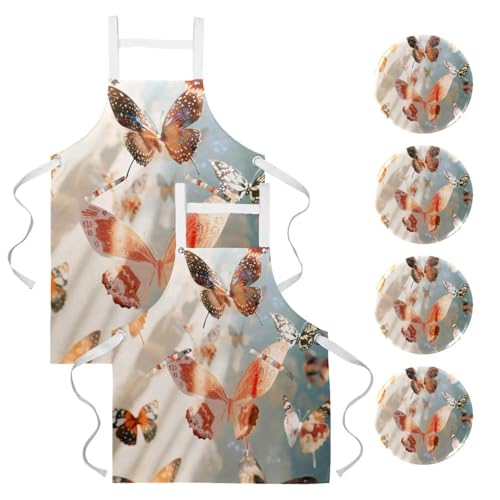 Tablier de cuisine imperméable aux éclaboussures pour bistrot