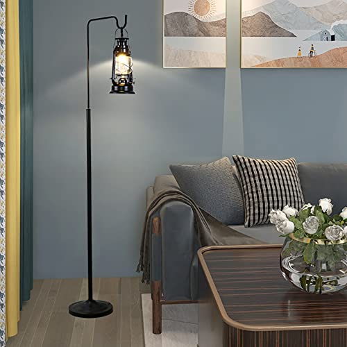 Lámpara de pie vintage con arco colgante oro bronce para iluminar el dormitorio