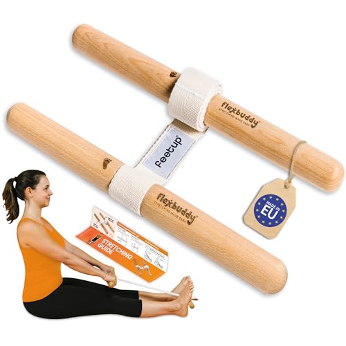 FlexBuddy Stretching Tool 2-in-1 Flexibility & Back Trainer | Daily Mobility & Pain Relief | Compact Stretch Aid for Home Office & Gym