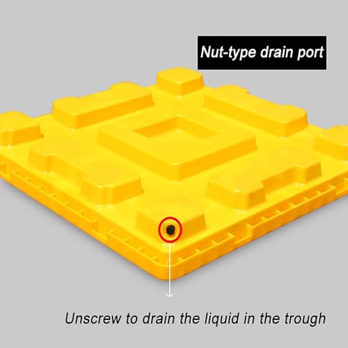 Plateforme empilable anti-déversement en polyéthylène durable pour la rétention de fûts
