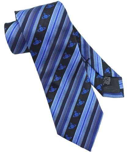 ヴィヴィアン ウエストウッド ネクタイ ブランド ブランドネクタイ ヴィヴィアン ネクタイ (8.5cm幅) VW25 ブルー/ブラック [並行輸入品]