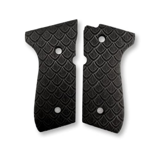 Poignée Beretta 92-F anti glisse en noyer pour une prise ferme