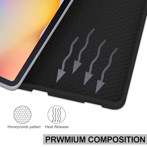 Image of Keyboard Case for Samsung Galaxy Tab S6 Lite 10.4inch 2024 /2022 /2020, Magentic Protective Cover with S-Pen Holder, Detachable Wireless Bluetooth Keyboard, Black