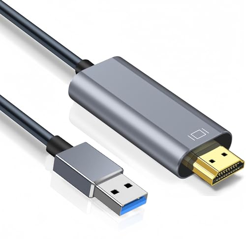 Amazon | USB HDMI 変換ケーブル 1.8M ドライバー内蔵 USB A(オス