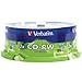 VERBATIM 95155 700MB 80-Minute 4x-12x High-Speed CD-RWs, 25-ct Spindle