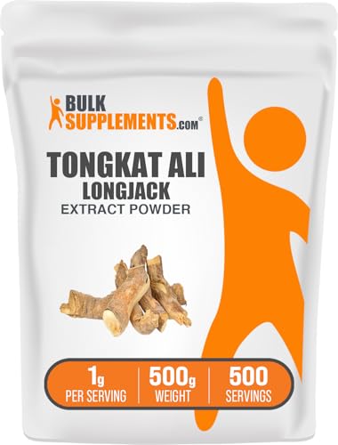 BULKSUPPLEMENTS.COM Longjack Extract Powder - Tongkat Ali Extract Tongkat Ali Powder - Longjack Tongkat Ali Tongkat Ali for Men - Gluten Free 1000mg per Serving 500g (1.1 lbs)