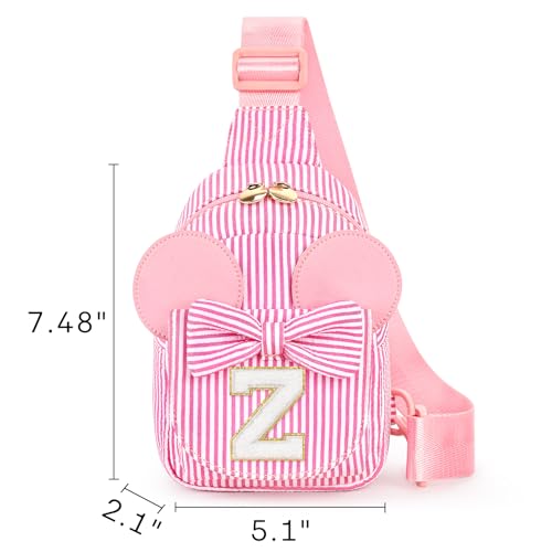 Image of Mibasies Sling Bag for Girls Gift, Toddler Girl Toys, Pink Z | Cute Design, Adjustable Strap, Premium Durable Materials, Ideal Gift for Girls 4-6 for Birthdays, Christmas & Holidays