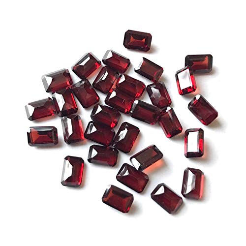 Lot Of 100 Pieces Natural Garnet 7X5Mm Octagon Shape Faceted Cut Loose Gemstone For Jewelry Making | Aaa Quality 7X5Mm Octagon Shape Calibrated Size Semi-Precious Gemstone #TOP20