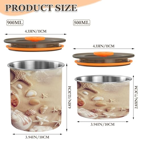 Envase para café hermético de acero inoxidable 500ml miniatura 2