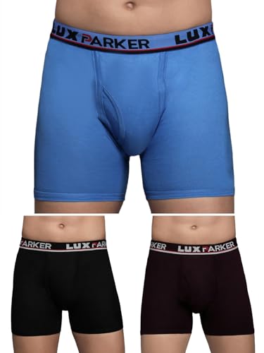 Image of LUX PARKER Men's Cotton Modern Solid Trunks