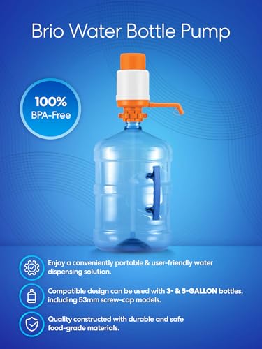 Image of Brio Universal Manual Drinking Water Pump (Orange)