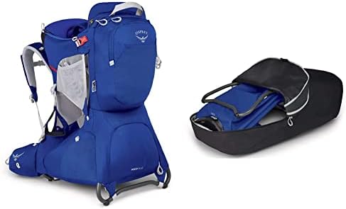 Osprey 10002373 Poco Plus Child Carrier Blue Sky O/S & Poco Child Carrier Carrying Case, Black, O/S (10002105)