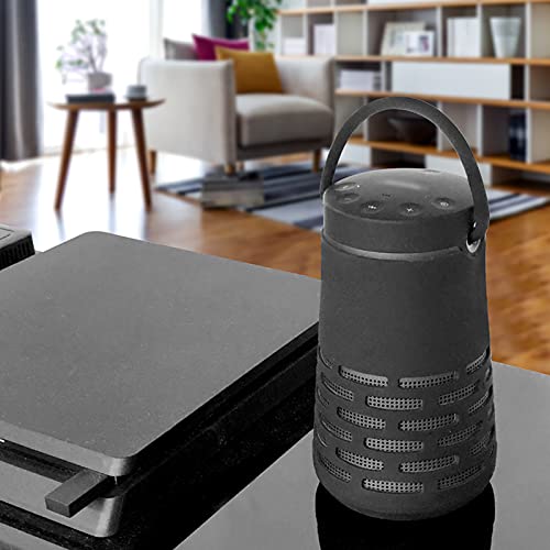 Geekria Funda de silicona compatible con Bose SoundLink Revolve+, SoundLink Revolve+ II Funda para altavoz inalámbrico con puerto de carga accesible (negro)