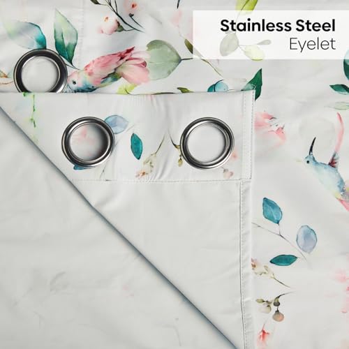 Image of haus & kinder 100% Blackout Window Curtains 5 Feet Long Pack of 1 Window Curtain, 5 Feet Curtain for Window, 100% Room Darkening (Classic Damask, 130 X 152 CM)