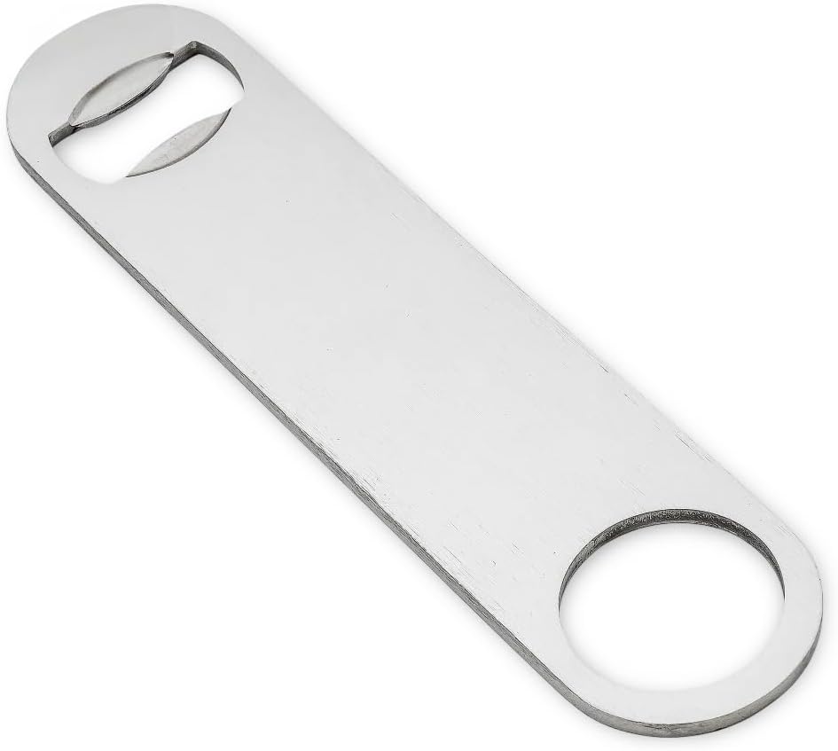 DuraWare Bottle Opener, 7 x 1.6 x 0.3 Inches, Sliver