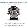 Mini V8 Engine Kits That Runs, MAD V8 Model Engine Build Kit RC Model Kits for Adults, DIY Assembly Engine Model for AX90104 SCX10II Capra VS4-10 Pro/Ultra Model Car