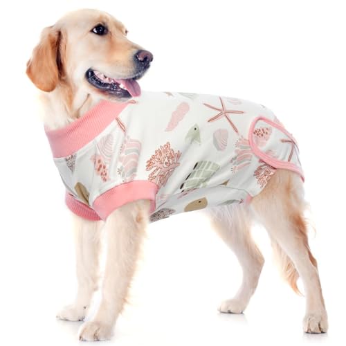 Image of IDOMIK Dog Recovery Suit for Female Spay - Adjustable Anti-Licking Dog Post Surgery Onesie, Male Female Dog Neuter Spay Suits, Soft Abdominal Wound Bandage & E-Collar Cone Alternative