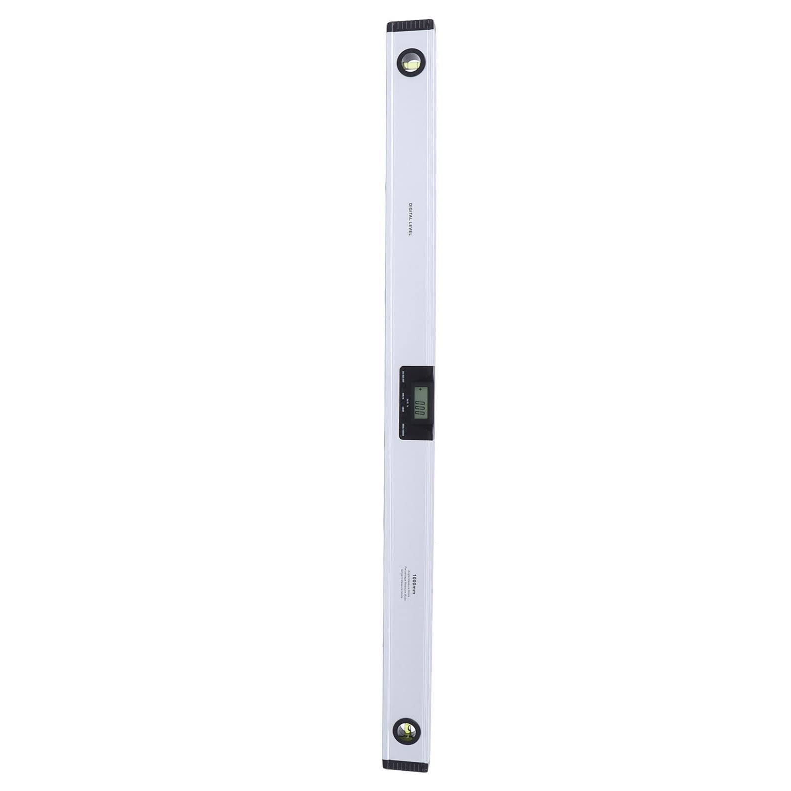 Ejoyous Nivel Digital Nivel de Burbuja Magnético con Retroiluminación LCD Aleación de Aluminio 4x90 Grados Medición Absoluta y Relativa para Instalación de Construcción Industrial (1000 mm)