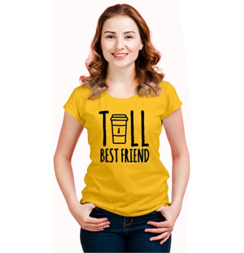 Image of Hangout Hub | Women Tshirts | Tall Short Best Friends | Set of 2