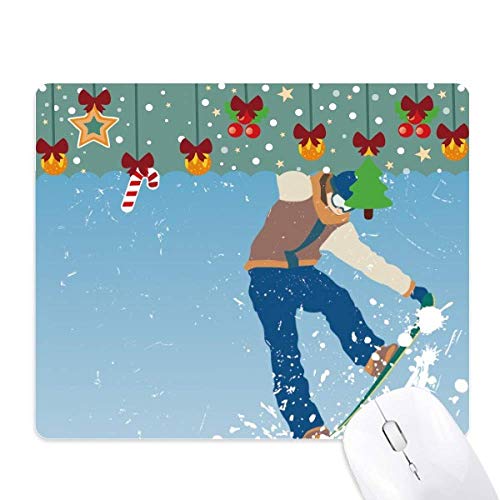 Tapis de souris de ski antidérapant en caoutchouc contre les glissements sur bureau de jeu