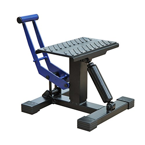 HOMCOM Portable Adjustable Steel Motorcycle Lift Stand/Bike Repair Rack