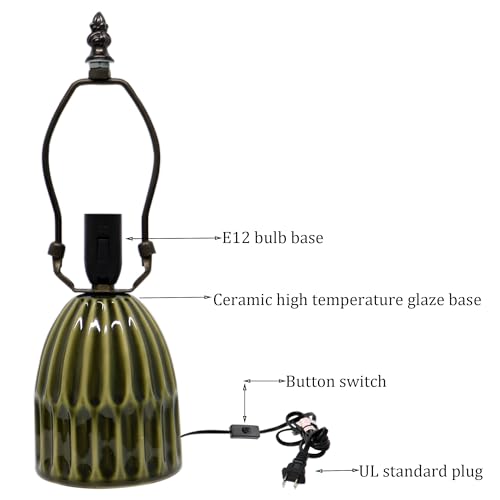 Tiffany-Style Stained-Glass Mushroom Table Lamp 12.5in (Pink Leaf) — view 2
