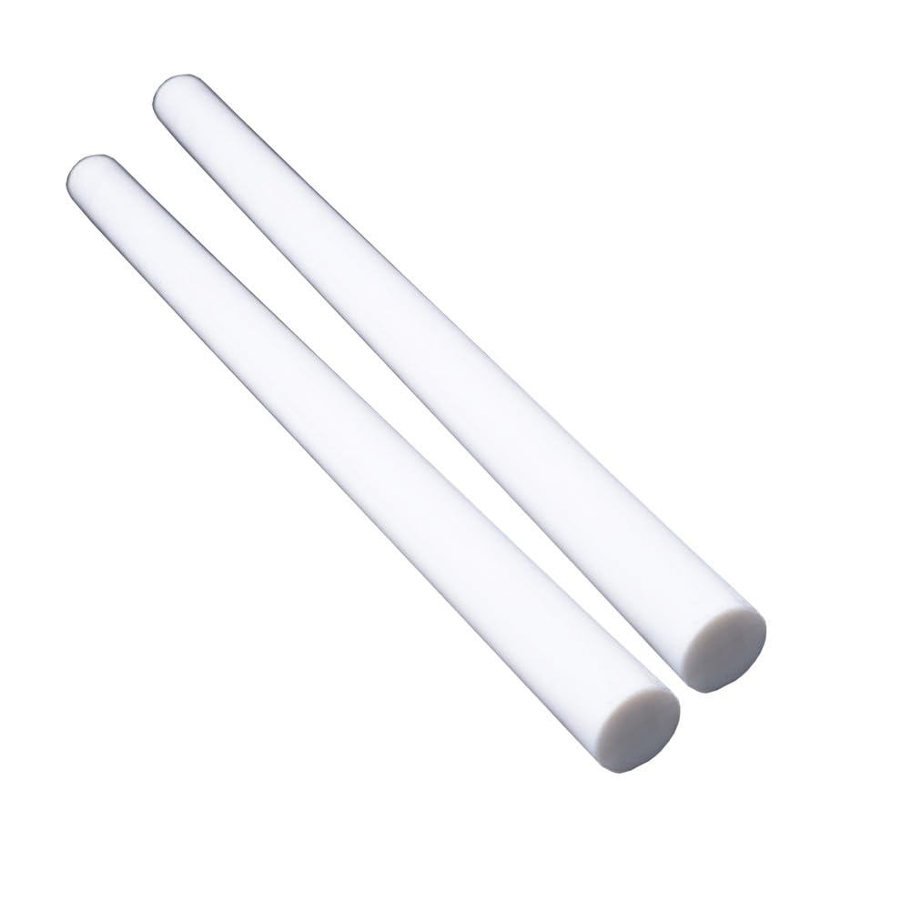 YTSMZX PTFE Polytetrafluoroethylene Round Bar Length 500mm 2pcs,Diameter 5mm
