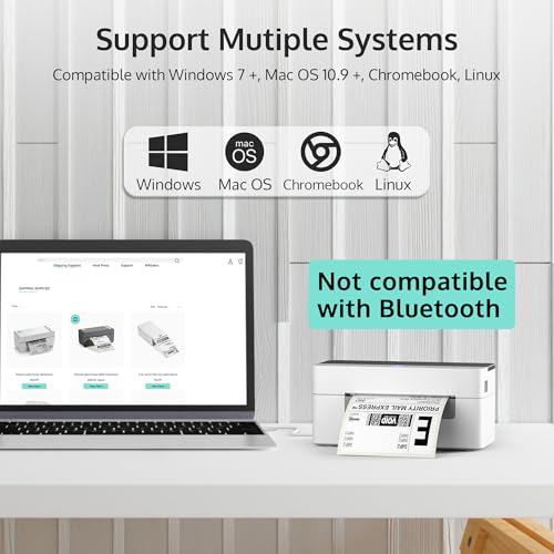 Offnova 139840360 Shipping Label Printer, Usb 4X6 Label Printer thumb #1