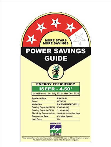 Image of Hitachi SPLIT AC - 1.8 Ton KIYORA 4100X Inverter - R32 - RMRG422HFEO (Gold)