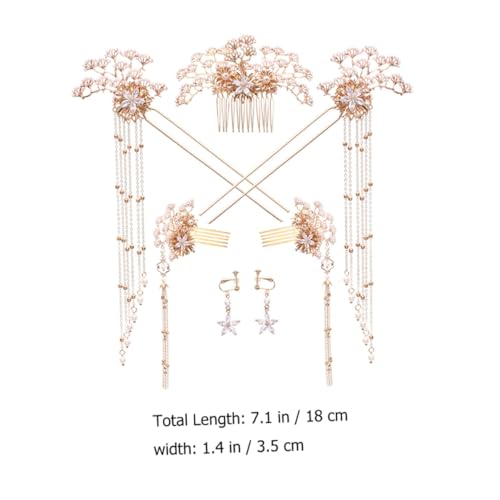 Ensemble de 7 bâtonnets à cheveux pour mariage chinois chic - 2
