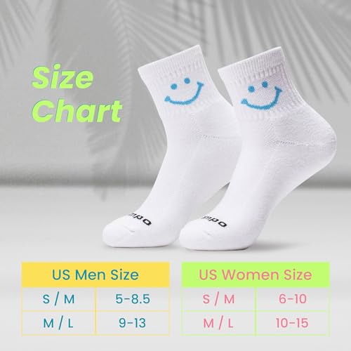 DEL CAMPO Performance Golf Socks – Breathable, Sweat-Wicking Premium Quarter-Height Socks with Signature Smiley (3-Pack)2