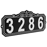 Bmakre House Numbers for Outside, Address Signs for Houses, House Numbers Waterproof, Address Sign, Indoor/Outdoor Use. Street Home Hotel Office Address Plaque