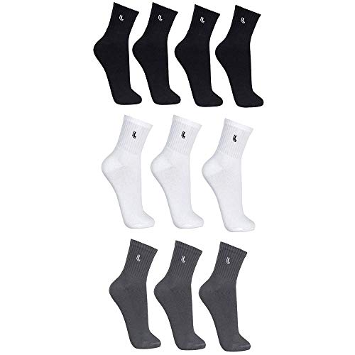 Kit com 10 Meias Sport Lupo AM Especial Branco/Cinza/Preto 37 - 40