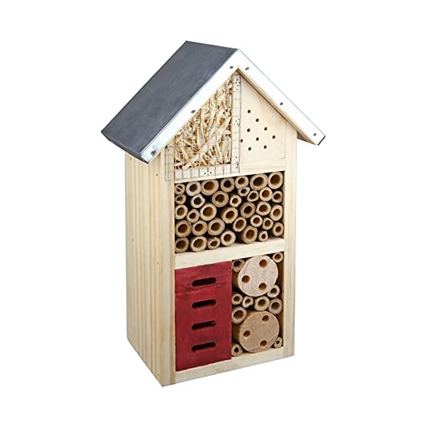 CULT at home Insektenhaus – Nistkasten für Nützlinge – Höhe 26 cm – Bienenhotel Schmetterlingshaus Insektenhotel… – Bild 3