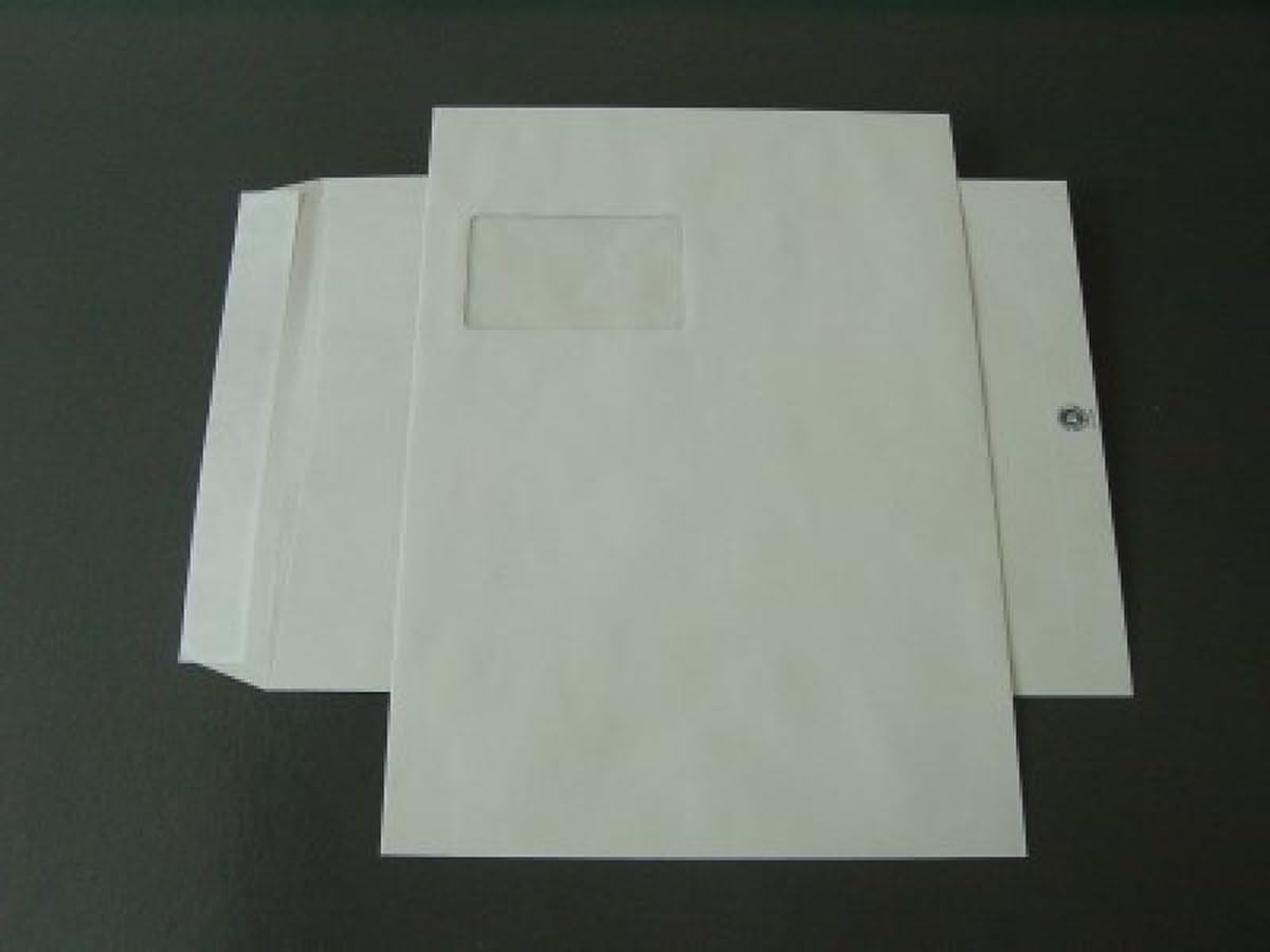 Versandtaschen C4 100g/qm haftklebend Fenster VE=250 Stück grau
