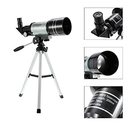 Telescopio Astronómico Refractor 150X con Trípode Portable miniatura 5