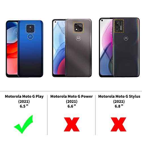 Easyacc Slim Case For Moto G Play 2021, Matte Black Thin Tpu Phone Cases Finish Profile Soft Back Protective Cover #TOP1