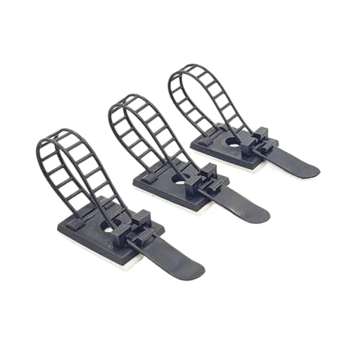 Soportes para bridas de cables EPANO evita enredos con abrazadera ajustable negra 2