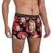 Personalized Valentines Briefs For Men Custom Sexy Comfort Novelty Graphic Funny Briefs For Husband Casual Fashion Underpants,Red,5X-Large
