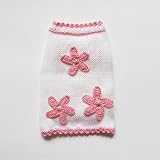 XX Small Dog Sweater White Teacup Dog Clothes Yorkie Chihuahua Puppy Apparel (XXS)