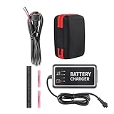 10Ah High-Capacity Fish Finder Battery and Charger Kit,Compact & Portable for Kayak,Compatible with GPS,Fish Finders,and Most 12V Electronics,with a Reusable Lifespan of at Least 5 Years