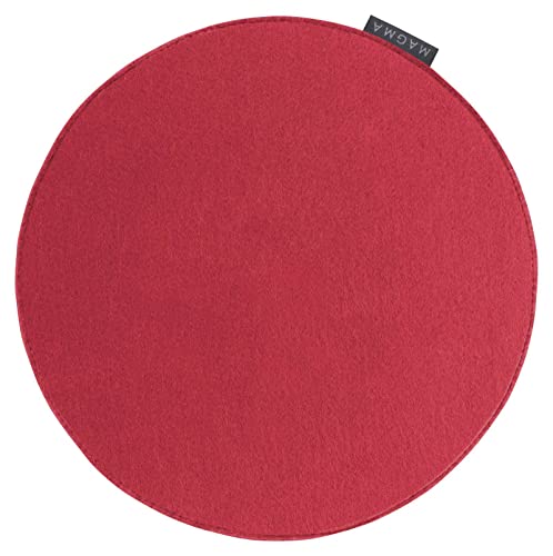 MAGMA AVARO Stuhlkissen/Sitzkissen für Indoor und Outdoor, Öko-Tex Siegel, waschbar bis 30°C, 1 Stück, 35x35cm, Rot