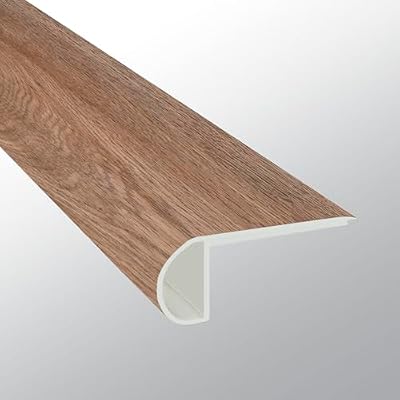 MSI 2.75 in. x 94 in. x 0.75 in. Luxury Vinyl Flooring Flush Stair Nose Molding Trims, Waterproof Flush Stair Nose Molding Floor Trim, Use with Glendale Collection, 7.9 Linear Feet, Eastern Oak Brown,